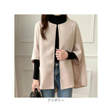 ケープ ジャケット コート レディース 通販 ポンチョ ベスト ジレ マント ショール ドルマンスリーブ ドルマン 前開き ボタン 無地 シンプル カジュアル 防寒 きれいめ 暖かい あたたかい