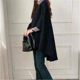 ケープ ジャケット コート レディース 通販 ポンチョ ベスト ジレ マント ショール ドルマンスリーブ ドルマン 前開き ボタン 無地 シンプル カジュアル 防寒 きれいめ 暖かい あたたかい