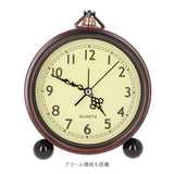 置き時計 アナログ 通販 置時計 目覚まし時計 アラーム 時計 おしゃれ アンティーク調 木目調 静音 アラームクロック 電池式 クラシック調 寝室 子供部屋 リビング 雑貨 インテリア