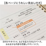キーノート A5スリム 通販 メモ ノート 管理表 日記 記録 手帳 ミーティングノート スケジュール管理 タスク管理 ミーツプランナー デイリープランナー 健康管理 仕事 プライベート
