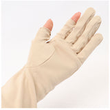 UV手袋 レディース 通販 アームカバー kuroda クロダ WOMEN ORGANIC COTTON オーガニックコットン 約 45cm グローブ ロンググローブ 紫外線対策 UVカット 綿 100% 洗濯可 春 夏