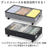 ベッド下収納 キャスター付き 通販 収納 ボックス 収納ケース 衣類収納 衣類ケース 折り畳み式 薄型 小物 簡単収納 整理 片付け 大容量 省スペース シンプル 便利 おしゃれ フタ付き