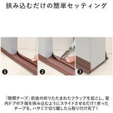 ドア 隙間テープ 通販 2本セット 室内ドア すきまテープ ドア下部 すき間テープ PVC素材 防虫 防風 防塵 花粉防止 すきま風 隙間風 省エネ 冷暖房効率 断熱断冷 カット自由 遮音 騒音