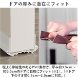 ドア 隙間テープ 通販 2本セット ドア下部 室内ドア すき間テープ すきまテープ PVC素材 防虫 防風 防塵 花粉防止 すきま風 隙間風 遮音 騒音 省エネ 冷暖房効率 断熱断冷 カット自由