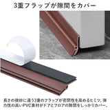 ドア 隙間テープ 通販 2本セット 室内ドア ドア下部 すき間テープ すきまテープ すきま風 隙間風 PVC素材 防虫 防風 防塵 花粉防止 省エネ 冷暖房効率 断熱断冷 カット自由 遮音 騒音
