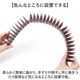 鳥よけ グッズ ベランダ 通販 鳩よけ はとよけ ハトよけ カラス 対策 剣山 とげ長め 防鳥 マット とげマット 12本セット 猫 ネズミ 侵入を防ぐ 樹脂製 自由カット 耐久性 耐候性