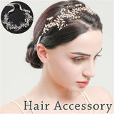 小枝アクセサリー 通販 ヘッドドレス ヘッドピース カチューシャ バックカチューシャ 髪飾り ヘアアクセサリー 小枝 リーフ パール ビーズ 結婚式 ブライダル 卒業式 成人式 発表会