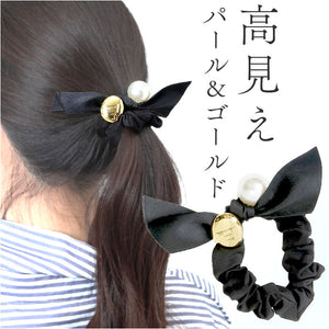 ヘアアクセサリー ヘア シュシュ 通販 ヘアシュシュ ヘアゴム 髪留め 髪飾り パール リボン ヘッドアクセ ヘアアクセ ヘアアレンジ アクセント まとめ髪 ヘアメイク 上品 シンプル