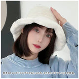帽子 レディース 冬 通販 バケット ハット 秋冬 バケットハット バケハ ボアハット ファーハット もこもこ ふわふわ つば広 あったか 暖かい 温かい おしゃれ シンプル 可愛い