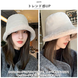 バケットハット レディース 秋冬 通販 帽子 冬 バケット ハット バケハ ファーハット ボアハット もこもこ ふわふわ つば広 あったか 暖かい 温かい おしゃれ シンプル 可愛い