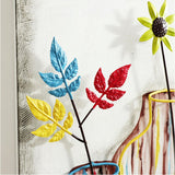 ウォールアート 壁掛け 壁飾り 通販 アートパネル ウォールデコレーション ウォールパネル アートボード 壁面装飾 壁 アンティーク調 立体 フェイクフラワー アイアン雑貨 アイアン製