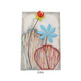 ウォールアート 壁掛け 壁飾り 通販 アートパネル ウォールデコレーション ウォールパネル アートボード 壁面装飾 壁 アンティーク調 立体 フェイクフラワー アイアン雑貨 アイアン製