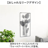 ウォールアートパネル リーフ 通販 アートパネル パネルアート ウォールデコ ウォールデコレーション 壁飾り 壁掛け 壁面 パネル アイアン モダン 飾り ディスプレイ 玄関 リビング