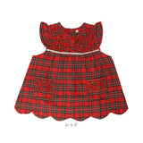 子供用エプロン 女の子 通販 エプロンワンピース キッズスモック 100cm かわいい フリル袖 キッズエプロン 幼稚園保育園 子供服 お食事エプロン フリルエプロン 子どもエプロン
