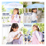 晴雨兼用子供傘 通販 キッズパラソル 遮光 紫外線対策グッズ 女の子用長傘 ワンタッチジャンプ傘 晴雨兼用 カラビナ付き手元 ラメ入りクリア手元 通学用晴雨兼用傘 暑さ対策グッズ