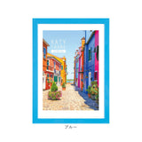 フォトフレーム おしゃれ 通販 A4判 写真立て フォトスタンド 壁掛け用 卓上 置き型 縦型 横型 タテ ヨコ 額縁 フレーム 写真 フォト カラフル ビビット ポップ シンプル 額装 記念 飾る