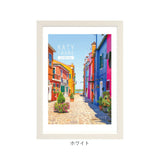 フォトフレーム おしゃれ 通販 A4判 写真立て フォトスタンド 壁掛け用 卓上 置き型 縦型 横型 タテ ヨコ 額縁 フレーム 写真 フォト カラフル ビビット ポップ シンプル 額装 記念 飾る