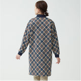 チュニック 長袖 裏起毛 通販 ロングチュニック 長袖チュニック レディース 割烹着 かぶるだけ かっぽう着 ワンピース エプロン ロング リブ袖 セルヴァン あったか 秋 冬 秋冬 防寒