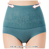 ショーツ レディース 通販 インナー パンツ 下着 ハイウエスト 伸縮性 快適 綿 コットン 高弾力 冷え防止 保温 温活 すっぽり 深履き シンプル 無地 パンティー パンティ スタンダード