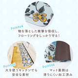 キッチンマット 拭ける キャラクター 通販 キッチン マット 台所マット 台所 足元マット 240cm 45cm 45×240 ふける PVC製 拭き取り 滑り止め付き 撥水 オシャレ かわいい おしゃれ