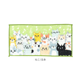 ミニタオル 猫 お洒落 通販 ミニタオルハンカチ 開運 ハンカチタオル タオルハンカチ タオル ミニ ハンドタオル ネコ ねこ おしゃれ コンパクト 小さめ 長方形 レディース 小学生 園児