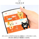 ミニタオル 猫 お洒落 通販 ミニタオルハンカチ 開運 ハンカチタオル タオルハンカチ タオル ミニ ハンドタオル ネコ ねこ おしゃれ コンパクト 小さめ 長方形 レディース 小学生 園児