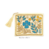 ザリ刺繍 ポーチ 通販 スクエアポーチ ミニポーチ 小物入れ 刺繍ポーチ メイクポーチ 化粧ポーチ コスメポーチ ファスナー かわいい キラキラ おしゃれ ビーズ ラメ インド刺繍
