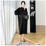 ワンピース 長袖 レディース 通販 シフォンワンピース ワンピ ロングワンピース ロングスカート シャーリング シアー ギャザー ロング ゆったり きれいめ 結婚式 お呼ばれ パーティ