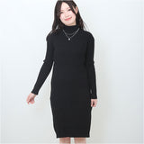 ニットワンピース レディース タイト 通販 ニットワンピ タイトワンピース ニット ワンピ ワンピース ロングワンピース チュニック セーター カットソー きれいめ ロング丈 ロング 暖かい