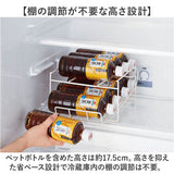 ドリンク ストッカー 冷蔵庫 通販 ペットボトルストッカー ペットボトル 冷蔵 ドリンクホルダー コロガシーナ ドリンクストッカー ペットボトル用 冷蔵庫収納 ストック 収納ラック