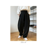 タックワイドパンツ 通販 ワイドパンツ タックパンツ イージーパンツ ボトムス ズボン タック スラックス ストレート ワイド 通勤 通学 上品 きれいめ ハイウエスト スーツ生地