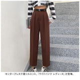 ワイドパンツ レディース 通販 テーパードパンツ センタープレスパンツ ボトムス ロングパンツ ストレート パンツ クロップドパンツ きれいめ ハイウエスト シンプル 無地 通勤 通学