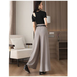 ワイドパンツ レディース 通販 ガウチョパンツ ボトムス ロング丈 フレアパンツ スカーチョ きれいめ ハイウエスト シンプル 無地 ドレープ ゆったり 通勤 通学 オフィス カジュアル 秋