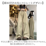 ワイドパンツ レディース 通販 ルーズパンツ ストリート系パンツ カジュアルパンツ レディースパンツ ロングパンツ ズボン パンツ 長ズボン ダブルタック ルーズ ストリート ゆったり
