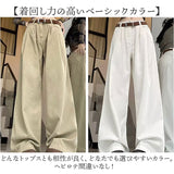 ワイドパンツ レディース 通販 ルーズパンツ ストリート系パンツ カジュアルパンツ レディースパンツ ロングパンツ ズボン パンツ 長ズボン ダブルタック ルーズ ストリート ゆったり