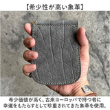 二つ折り マネークリップ 財布 通販 日本製 さいふ 革 革財布 お札ホルダー 象革 レザー カードホルダー コンパクト カード入れ 革製品 レザーグッズ 誕生日 お祝い かっこいい おしゃれ