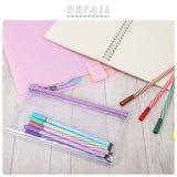 ペンケース 透明 シンプル 通販 ペンポーチ 筆箱 筆入れ 筆ばこ 薄型 クリアペンケース ブランド Kept ケプト PVC KPF603 マチ付き メッシュ クリア 丈夫 おしゃれ 仕事 オフィス