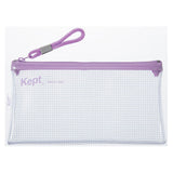 ペンケース 透明 シンプル 通販 ペンポーチ 筆箱 筆入れ 筆ばこ 薄型 クリアペンケース ブランド Kept ケプト PVC KPF603 マチ付き メッシュ クリア 丈夫 おしゃれ 仕事 オフィス