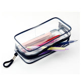 ペンポーチ 大容量 通販 クリア 筆箱 筆入れ 筆ばこ ペンケース 透明 シンプル ブランド Kept ケプト メッシュ マスクケース 厚手 中学生 高校生 かわいい おしゃれ女子 コスメ