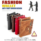 二つ折り財布 通販 二つ折り 財布 折り財布 革 皮 レザー さいふ ウォレット 多機能 大容量 ファスナー 小銭入れ カード収納 札入れ コンパクト 学生 ビジネス メンズ レディース