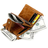 二つ折り財布 通販 二つ折り 財布 折り財布 革 皮 レザー さいふ ウォレット 多機能 大容量 ファスナー 小銭入れ カード収納 札入れ コンパクト 学生 ビジネス メンズ レディース