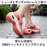 ナースサンダル 通販 ナースシューズ エアー入り サンダル ナース シューズ 踵なし 2way 厚底 クロッグサンダル ルームシューズ オフィスサンダル スリッパ スポサン 疲れにくい 部屋履き