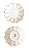 美濃焼 皿 通販 日本製 お皿 プレート 美濃 焼 14cm 小皿 取り皿 銘々皿 和食器 おしゃれ モダン かわいい 花形 花型 お花 電子レンジ対応 食洗機対応 ケーキ デザート 朝食 おやつ 夕食