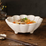 美濃焼 小鉢 通販 日本製 小皿 中鉢 美濃 焼 16cm 取り皿 副菜 取皿 和食器 おしゃれ モダン かわいい 花形 花型 お花 サラダ デザート 電子レンジ対応 食洗機対応 朝食 おやつ 夕食