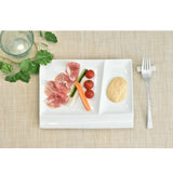 仕切り皿 おしゃれ 通販 仕切りプレートおしゃれ 仕切り プレート 皿 仕切皿 ワンプレート皿 モーニングプレート ランチプレート 肉料理 魚料理 お皿 四角 角皿 長方形 パレットプレートL