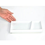 仕切り皿 おしゃれ 通販 仕切りプレートおしゃれ 仕切り プレート 皿 仕切皿 ワンプレート皿 モーニングプレート ランチプレート 肉料理 魚料理 お皿 四角 角皿 長方形 パレットプレートL