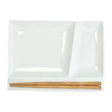 仕切り皿 おしゃれ 通販 仕切りプレートおしゃれ 仕切り プレート 皿 仕切皿 ワンプレート皿 モーニングプレート ランチプレート 肉料理 魚料理 お皿 四角 角皿 長方形 パレットプレートL