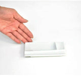 仕切り皿 おしゃれ 通販 仕切りプレートおしゃれ 仕切り プレート 皿 仕切皿 醤油皿 薬味皿 小皿 醤油 薬味 角砂糖 お皿 四角 白 13cm 角皿 長方形 パレットプレートS 食洗機対応