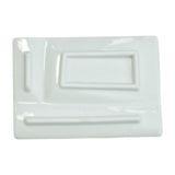 仕切り皿 おしゃれ 通販 仕切りプレートおしゃれ 仕切り プレート 皿 仕切皿 醤油皿 薬味皿 小皿 醤油 薬味 角砂糖 お皿 四角 白 13cm 角皿 長方形 パレットプレートS 食洗機対応