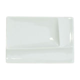 仕切り皿 おしゃれ 通販 仕切りプレートおしゃれ 仕切り プレート 皿 仕切皿 醤油皿 薬味皿 小皿 醤油 薬味 角砂糖 お皿 四角 白 13cm 角皿 長方形 パレットプレートS 食洗機対応